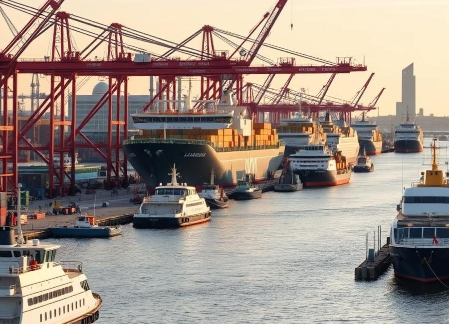 Thành phố Hamburg: Cảng biển sầm uất